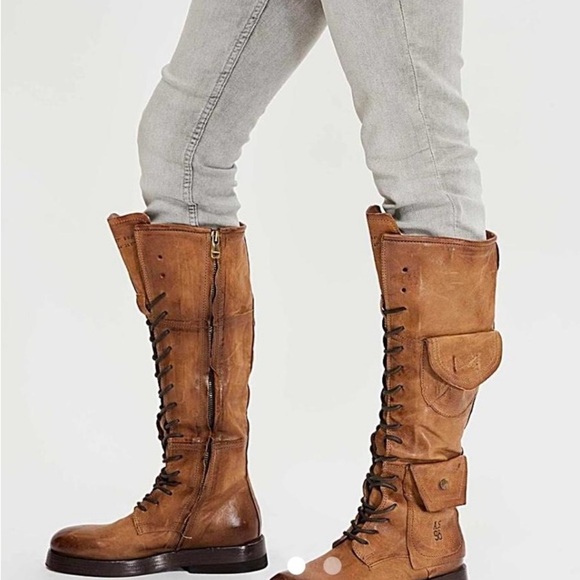 A.S 98 Tyrell Tall Lace up boots size 38 EU or 7.5-8 US NWT - Picture 1 of 17